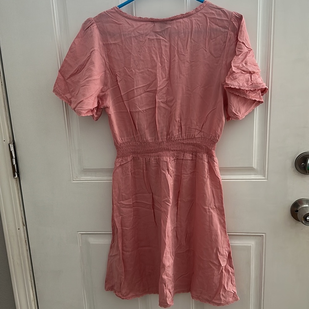 FOREVER 21 | Pink Button Up Dress Size Medium - Picture 7 of 8